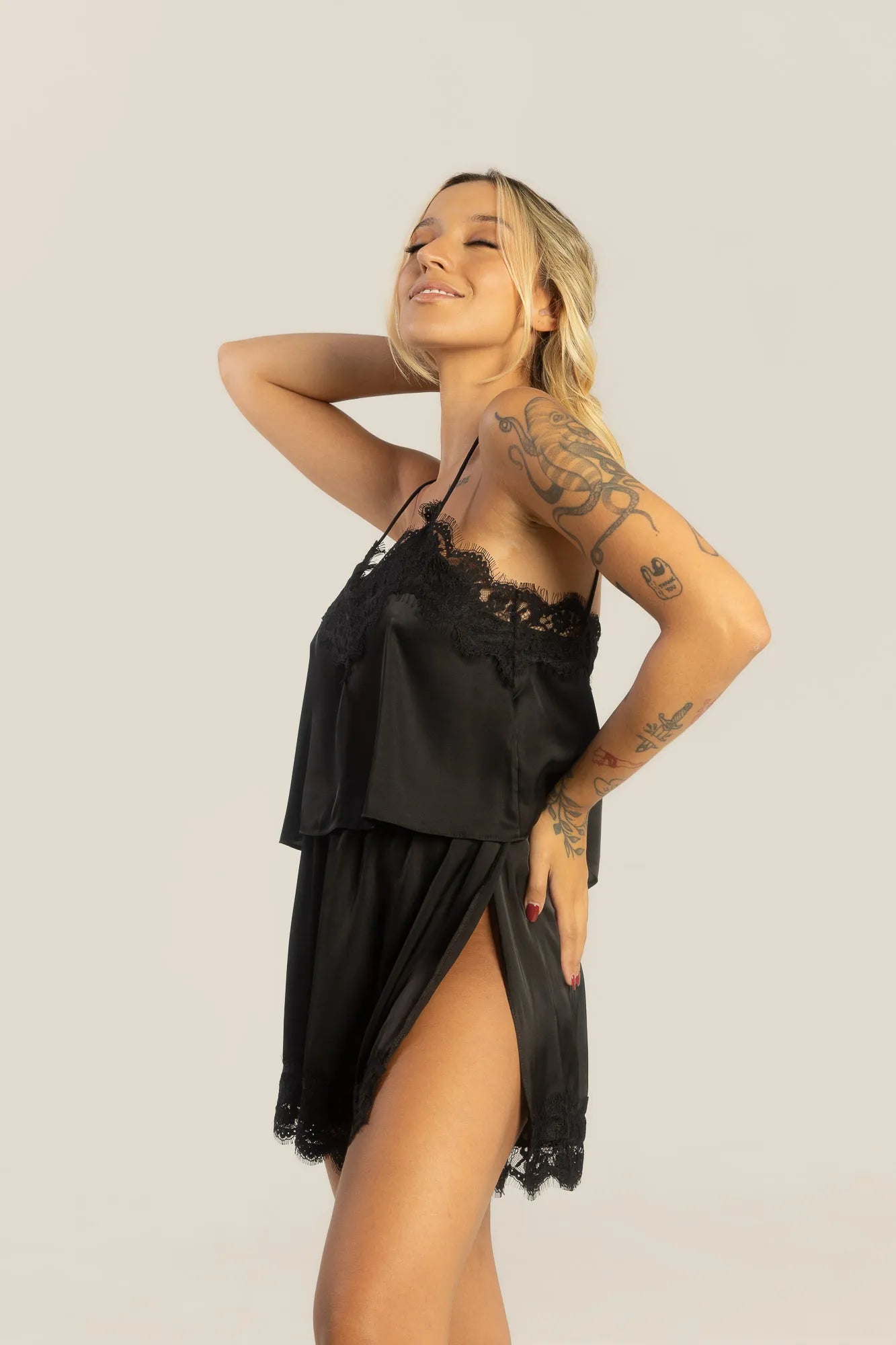 Babydoll em Cetim Gabi