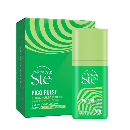 PICO PULSE Chiclete de menta - o gel que suga, vibra, pulsa e te faz perder o fôlego.