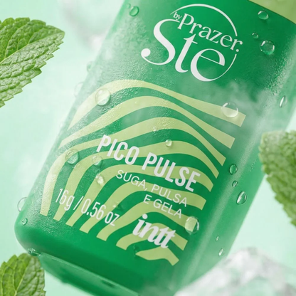 PICO PULSE Chiclete de menta - o gel que suga, vibra, pulsa e te faz perder o fôlego.