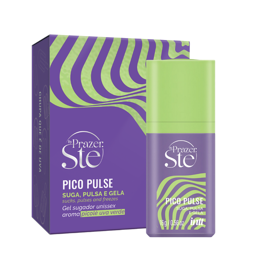 Pico Pulse Uva Verde o gel que suga, vibra, pulsa e te faz perder o fôlego.